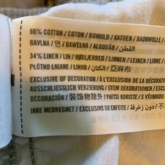 Men’s Hollister Linen Grey Pants. Size M - Picture 6 of 6